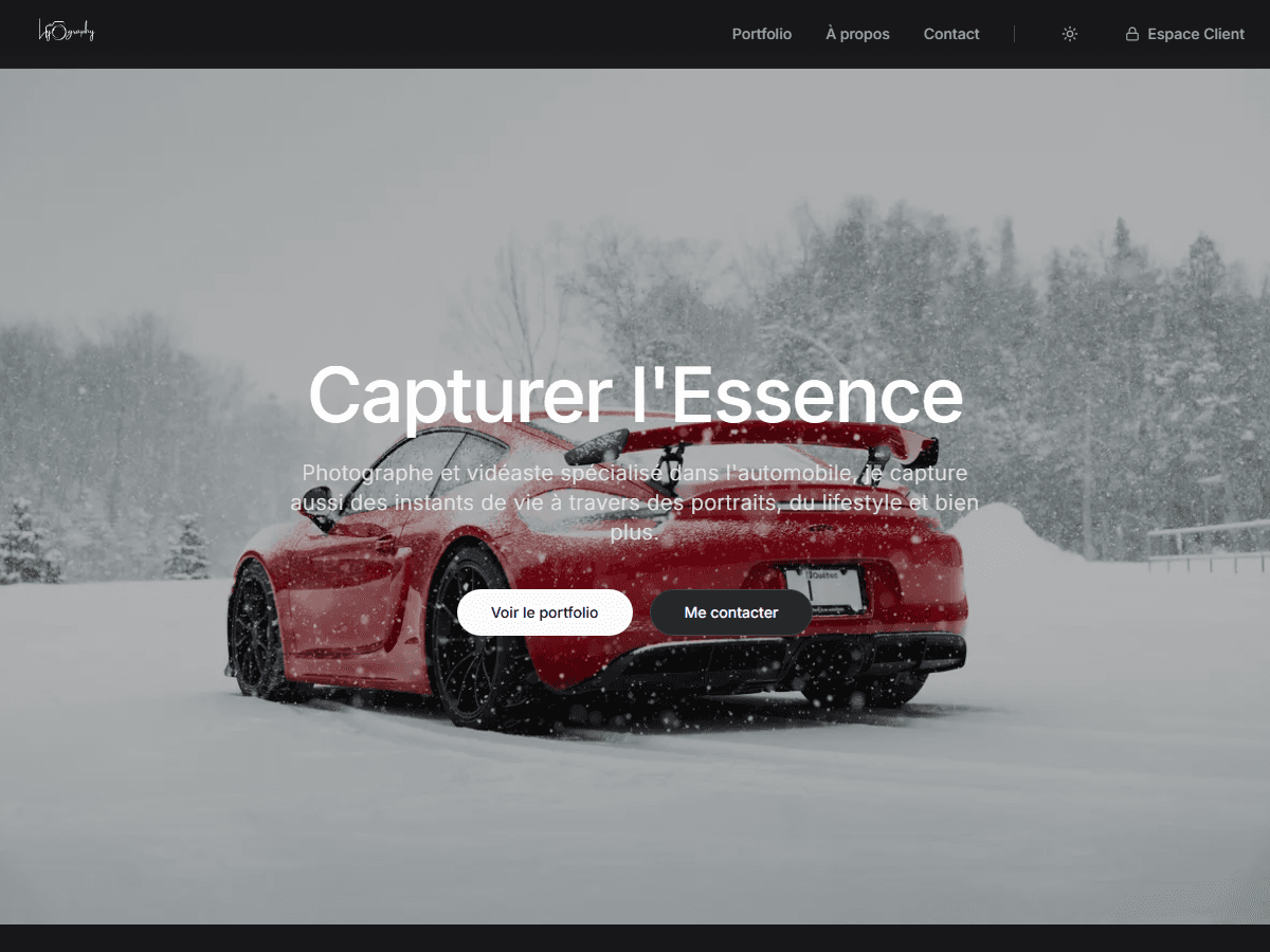 Aperçu du site Lyography